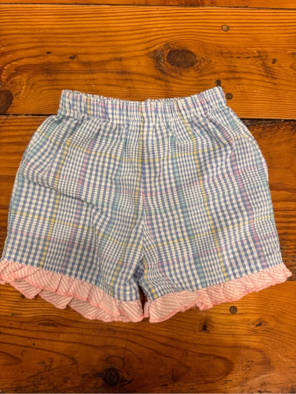 Bailey Boys Blue and Pink Plaid Whale Appliqué Sundress Set